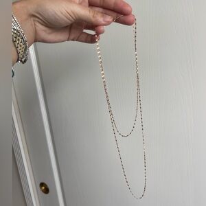 Lana 14k Rose Gold 2 strand necklace
